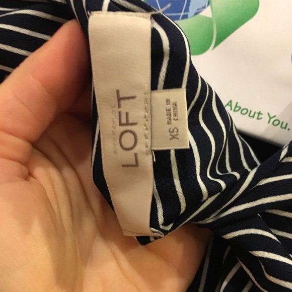 *Last Chance* Loft Navy/White Striped Back XS - Picture 5 of 5